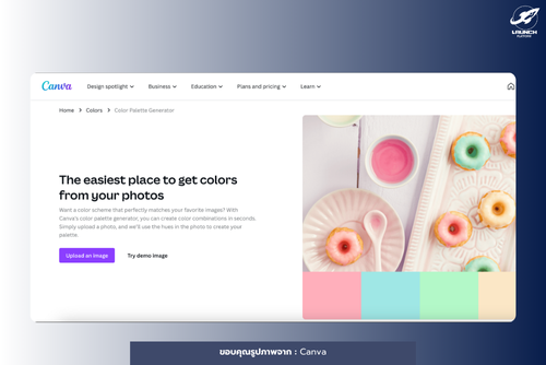 จับคู่สี Canva Color Palette Generator