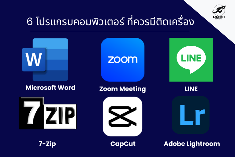 computer-programs-recommend แนะนำโปรแกรมคอมพิวเตอร์พื้นฐาน